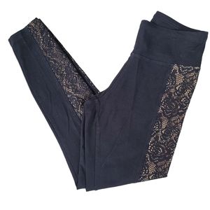 Express Yoga Legging Striped Lace Size S